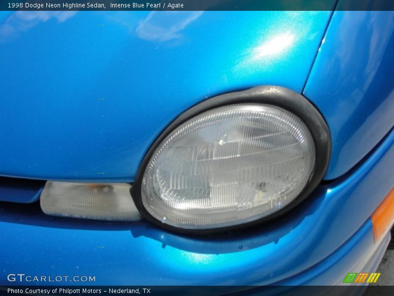 Intense Blue Pearl / Agate 1998 Dodge Neon Highline Sedan