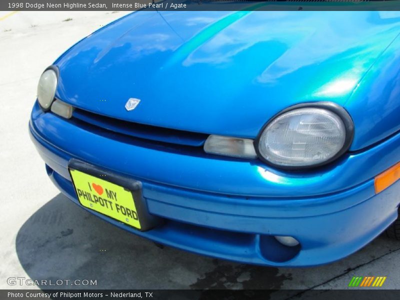 Intense Blue Pearl / Agate 1998 Dodge Neon Highline Sedan