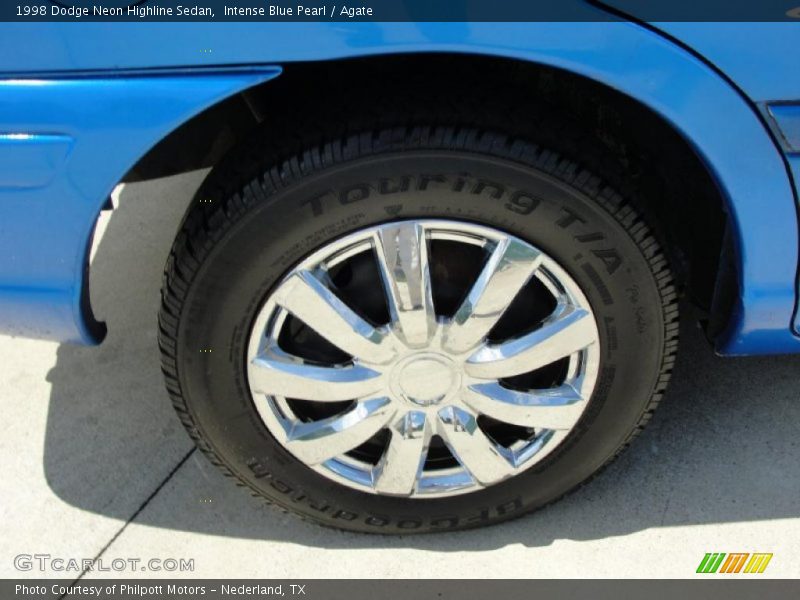 Intense Blue Pearl / Agate 1998 Dodge Neon Highline Sedan