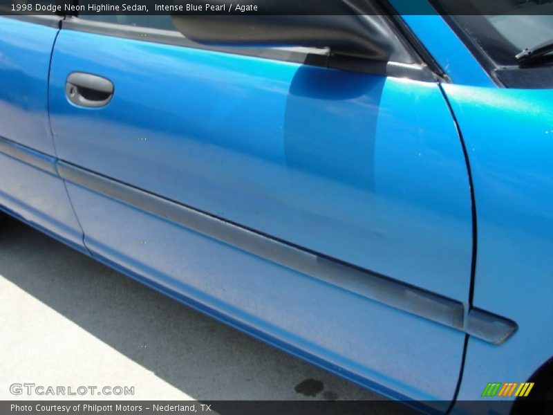 Intense Blue Pearl / Agate 1998 Dodge Neon Highline Sedan