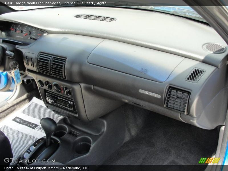 Intense Blue Pearl / Agate 1998 Dodge Neon Highline Sedan