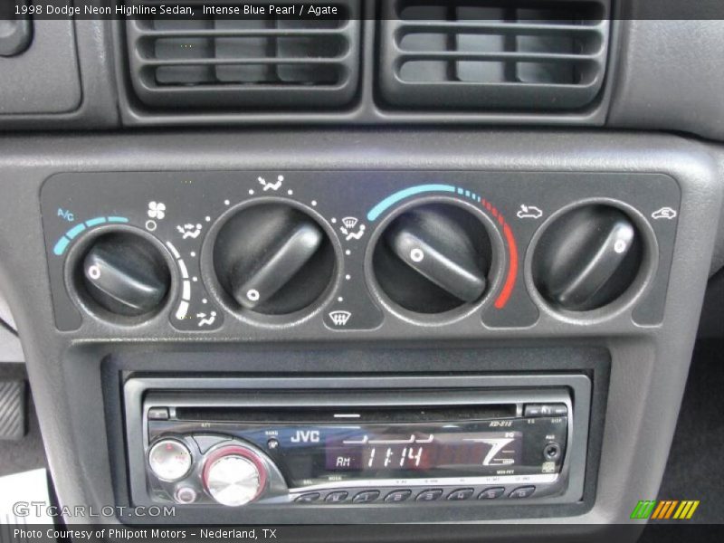 Intense Blue Pearl / Agate 1998 Dodge Neon Highline Sedan