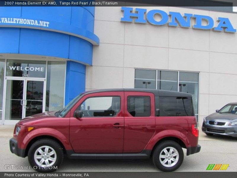 Tango Red Pearl / Black/Titanium 2007 Honda Element EX AWD