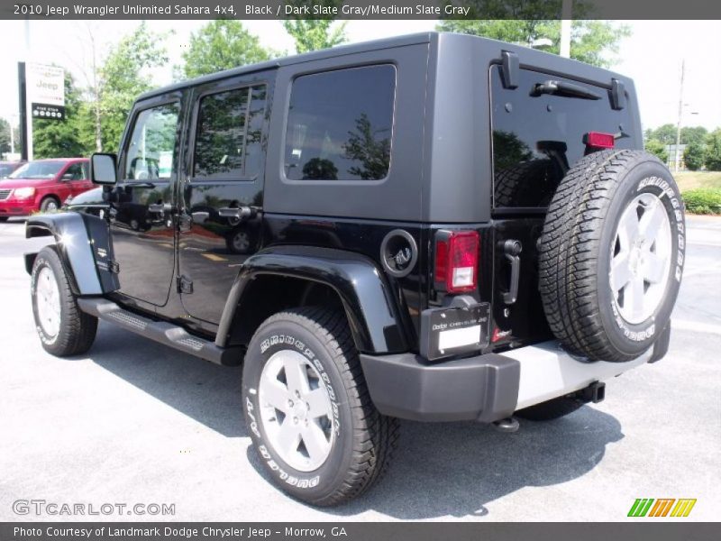 Black / Dark Slate Gray/Medium Slate Gray 2010 Jeep Wrangler Unlimited Sahara 4x4