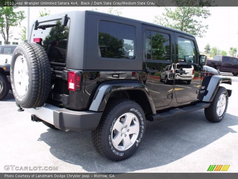 Black / Dark Slate Gray/Medium Slate Gray 2010 Jeep Wrangler Unlimited Sahara 4x4