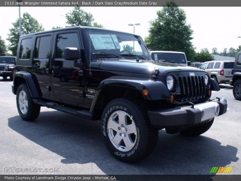 Black / Dark Slate Gray/Medium Slate Gray 2010 Jeep Wrangler Unlimited Sahara 4x4