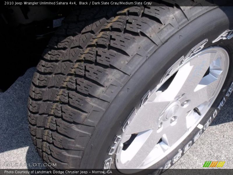 Black / Dark Slate Gray/Medium Slate Gray 2010 Jeep Wrangler Unlimited Sahara 4x4