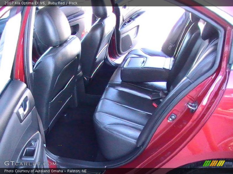 Ruby Red / Black 2007 Kia Optima EX V6