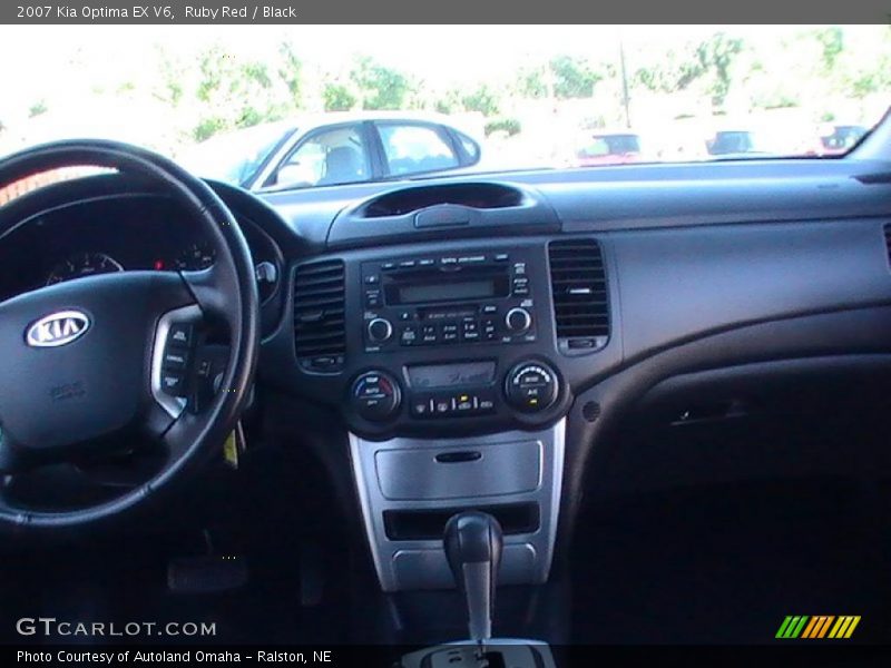 Ruby Red / Black 2007 Kia Optima EX V6