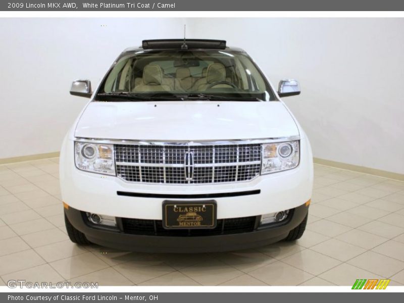 White Platinum Tri Coat / Camel 2009 Lincoln MKX AWD