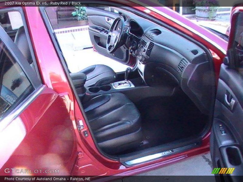 Ruby Red / Black 2007 Kia Optima EX V6