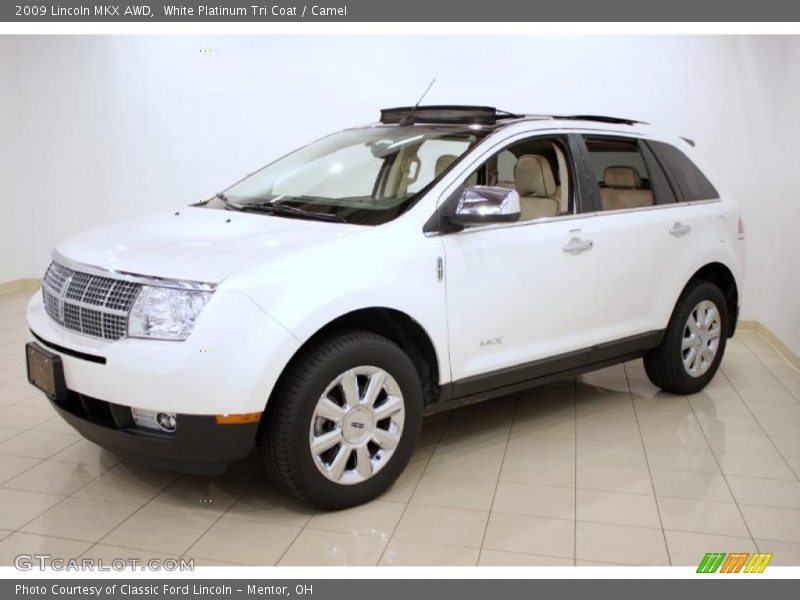 White Platinum Tri Coat / Camel 2009 Lincoln MKX AWD
