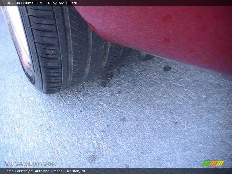 Ruby Red / Black 2007 Kia Optima EX V6
