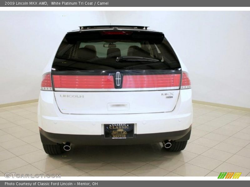 White Platinum Tri Coat / Camel 2009 Lincoln MKX AWD