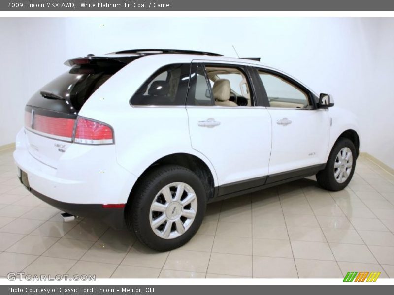 White Platinum Tri Coat / Camel 2009 Lincoln MKX AWD