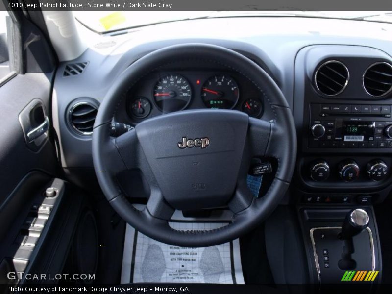 Stone White / Dark Slate Gray 2010 Jeep Patriot Latitude