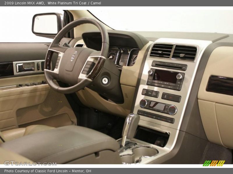 White Platinum Tri Coat / Camel 2009 Lincoln MKX AWD
