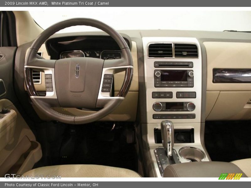 White Platinum Tri Coat / Camel 2009 Lincoln MKX AWD