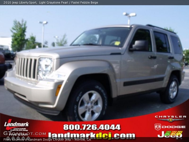 Light Graystone Pearl / Pastel Pebble Beige 2010 Jeep Liberty Sport