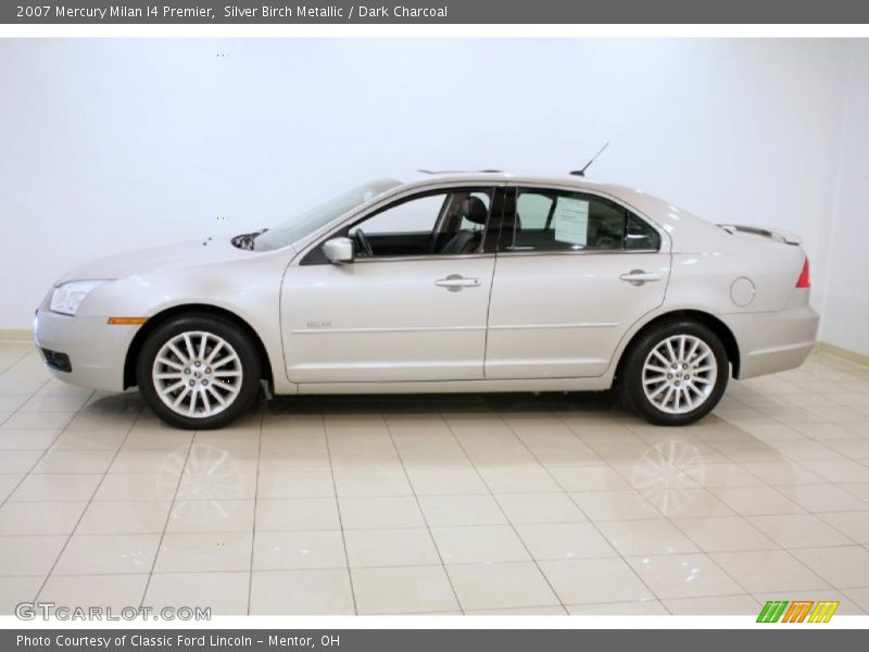 Silver Birch Metallic / Dark Charcoal 2007 Mercury Milan I4 Premier