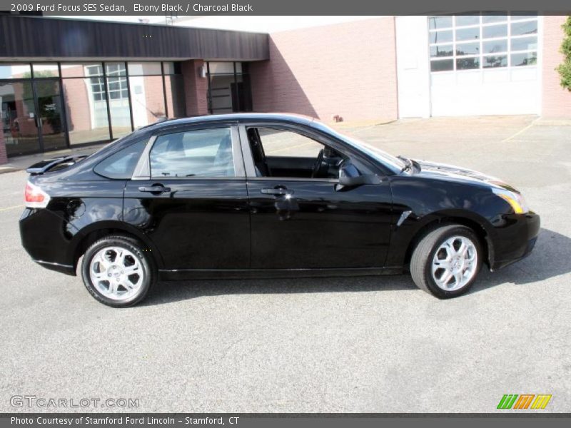 Ebony Black / Charcoal Black 2009 Ford Focus SES Sedan