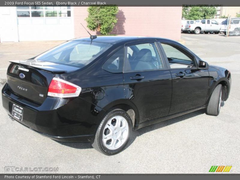 Ebony Black / Charcoal Black 2009 Ford Focus SES Sedan