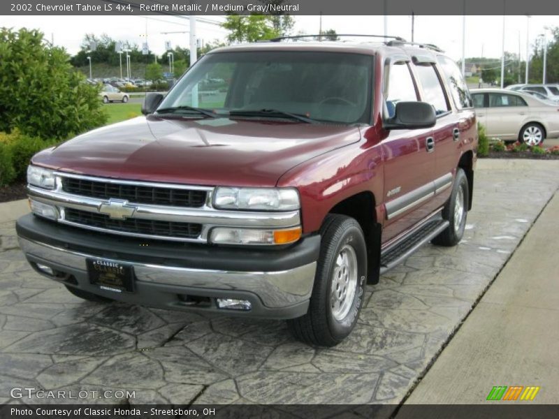 Redfire Metallic / Medium Gray/Neutral 2002 Chevrolet Tahoe LS 4x4