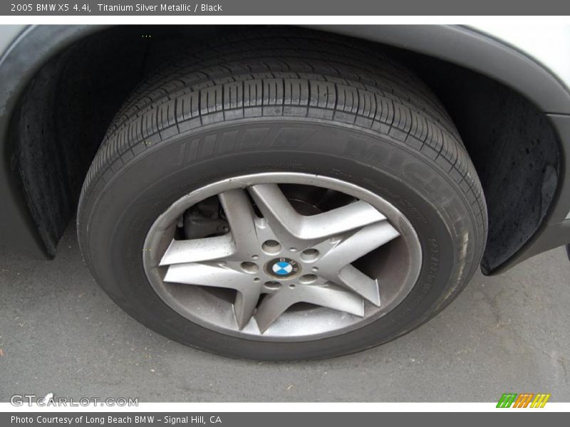 Titanium Silver Metallic / Black 2005 BMW X5 4.4i