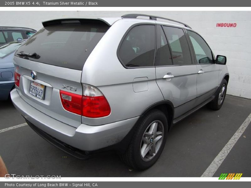 Titanium Silver Metallic / Black 2005 BMW X5 4.4i