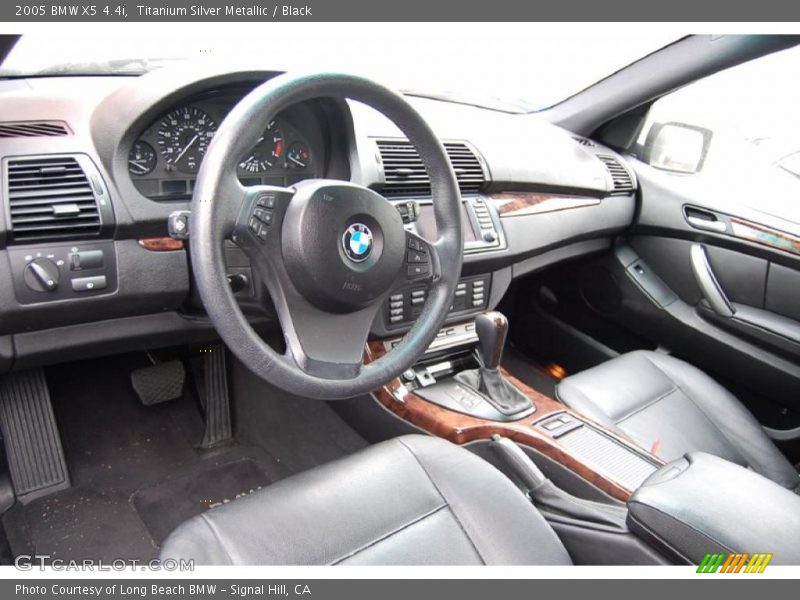 Titanium Silver Metallic / Black 2005 BMW X5 4.4i
