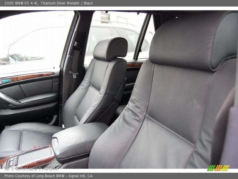 Titanium Silver Metallic / Black 2005 BMW X5 4.4i