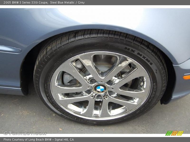 Steel Blue Metallic / Grey 2005 BMW 3 Series 330i Coupe