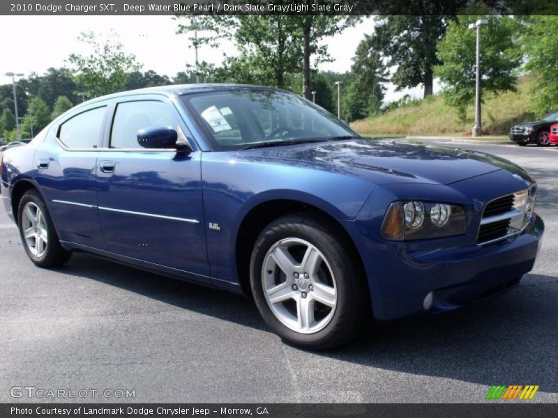 Deep Water Blue Pearl / Dark Slate Gray/Light Slate Gray 2010 Dodge Charger SXT