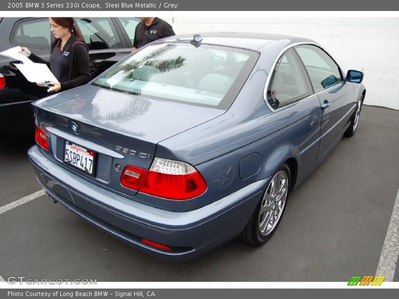 Steel Blue Metallic / Grey 2005 BMW 3 Series 330i Coupe