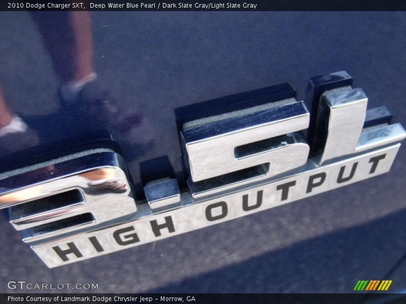 Deep Water Blue Pearl / Dark Slate Gray/Light Slate Gray 2010 Dodge Charger SXT