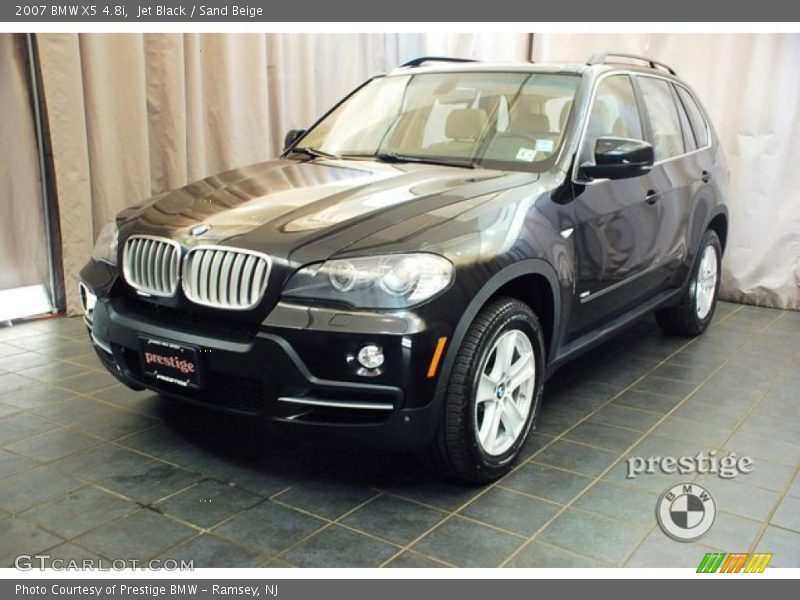 Jet Black / Sand Beige 2007 BMW X5 4.8i