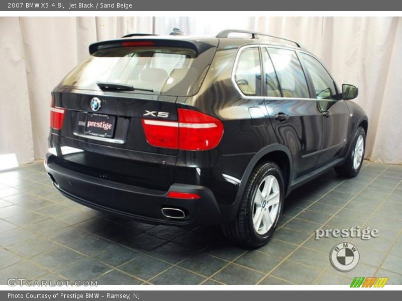 Jet Black / Sand Beige 2007 BMW X5 4.8i