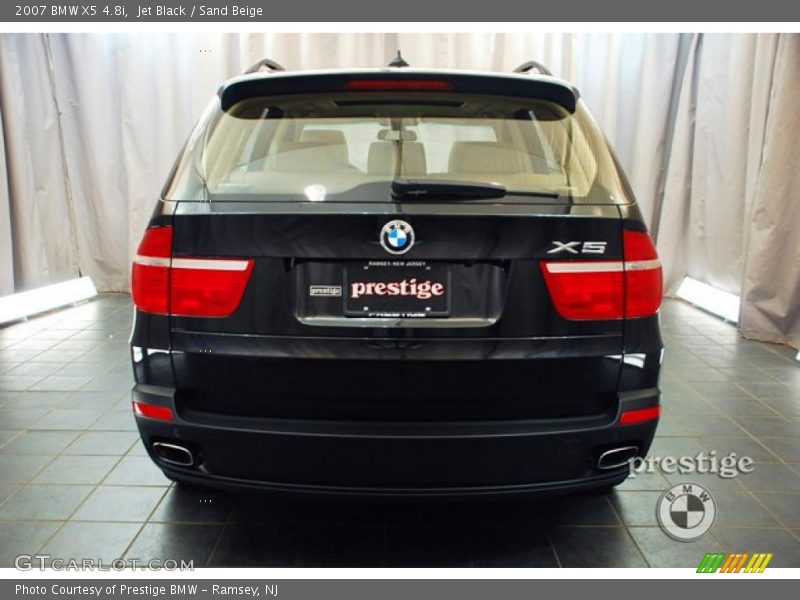 Jet Black / Sand Beige 2007 BMW X5 4.8i