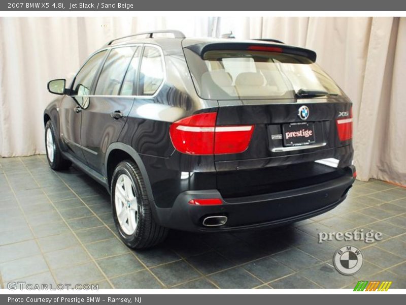 Jet Black / Sand Beige 2007 BMW X5 4.8i