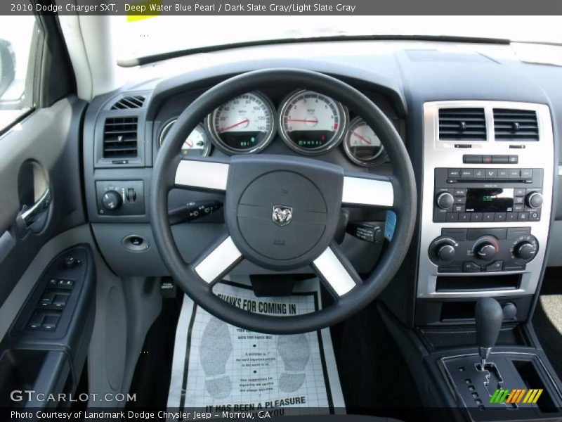 Deep Water Blue Pearl / Dark Slate Gray/Light Slate Gray 2010 Dodge Charger SXT