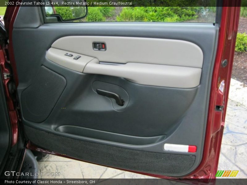 Redfire Metallic / Medium Gray/Neutral 2002 Chevrolet Tahoe LS 4x4