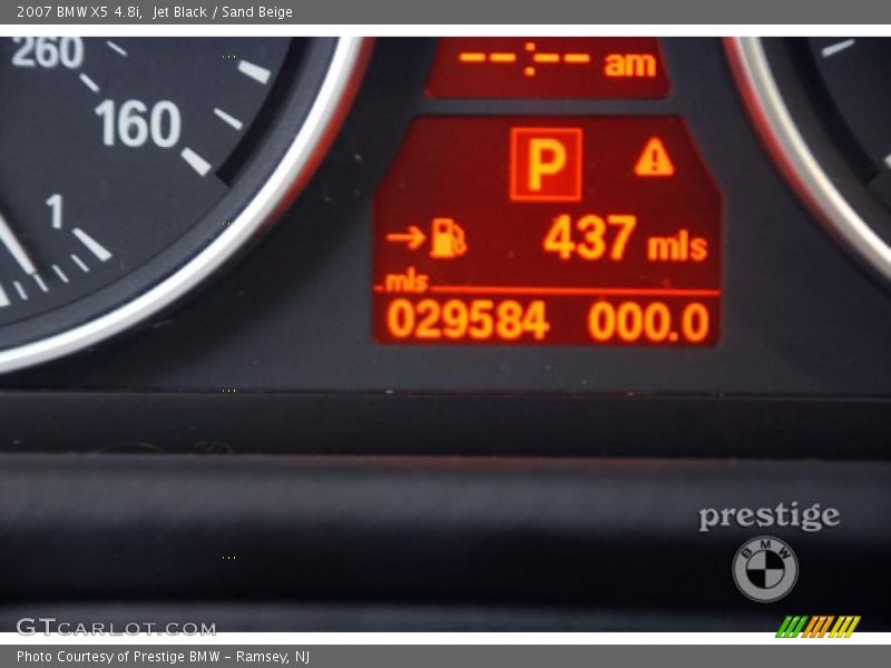 Jet Black / Sand Beige 2007 BMW X5 4.8i
