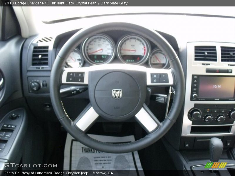 Brilliant Black Crystal Pearl / Dark Slate Gray 2010 Dodge Charger R/T