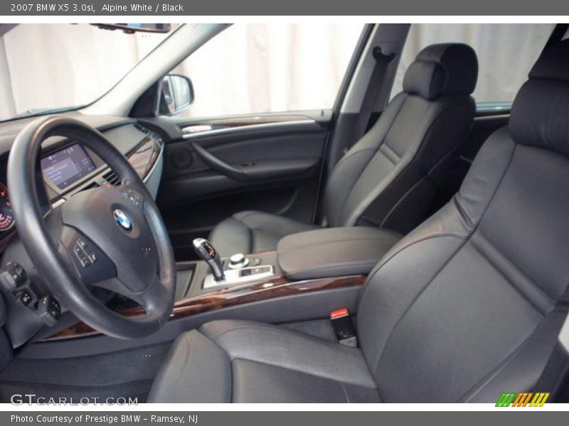 Alpine White / Black 2007 BMW X5 3.0si
