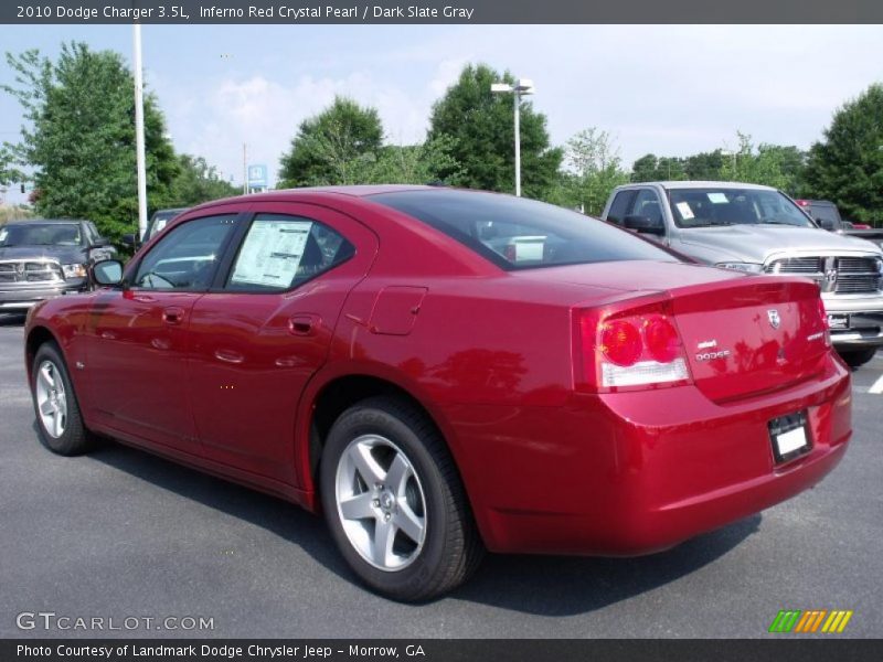 Inferno Red Crystal Pearl / Dark Slate Gray 2010 Dodge Charger 3.5L
