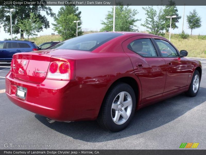 Inferno Red Crystal Pearl / Dark Slate Gray 2010 Dodge Charger 3.5L