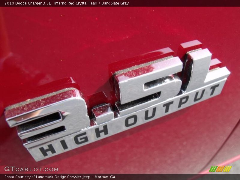 Inferno Red Crystal Pearl / Dark Slate Gray 2010 Dodge Charger 3.5L