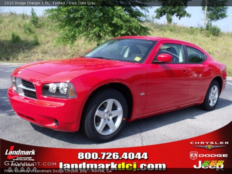 TorRed / Dark Slate Gray 2010 Dodge Charger 3.5L
