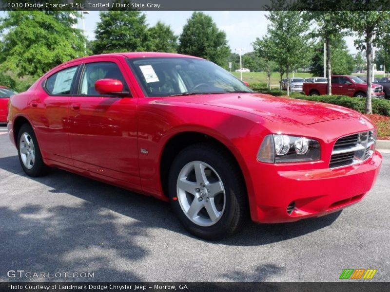 TorRed / Dark Slate Gray 2010 Dodge Charger 3.5L