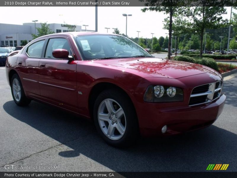 Inferno Red Crystal Pearl / Dark Slate Gray 2010 Dodge Charger Rallye